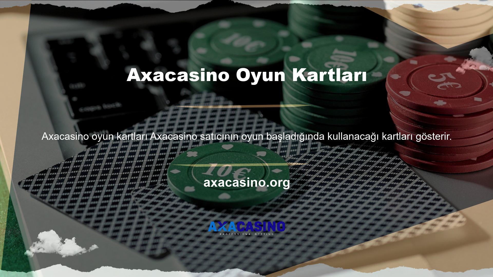 Önce bir güverte kart ve sırayla kartları dağıttı